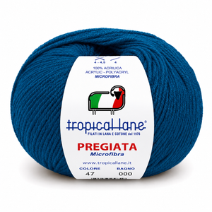 MICROFIBRA Pregiata - Tropical Lane - Colore: 47 - BLU - by LacariaRicami.Store