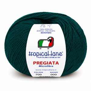 MICROFIBRA Pregiata - Tropical Lane - Colore: 700 - VERDE SCURO - by LacariaRicami.Store