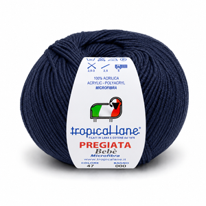 MICROFIBRA Pregiata Bebè - Tropical Lane - Colore: 47 - BLU - by LacariaRicami.Store