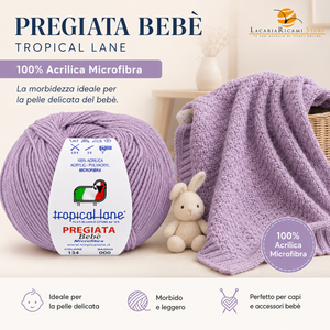 MICROFIBRA Pregiata Bebè - Tropical Lane - Colore: - by LacariaRicami.Store