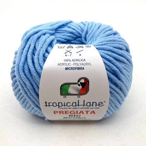 MICROFIBRA Pregiata BIG - Tropical Lane - Colore: 16 - AZZURRO BABY - by LacariaRicami.Store