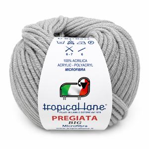 MICROFIBRA Pregiata BIG - Tropical Lane - Colore: 311 - GRIGIO CHIARO - by LacariaRicami.Store