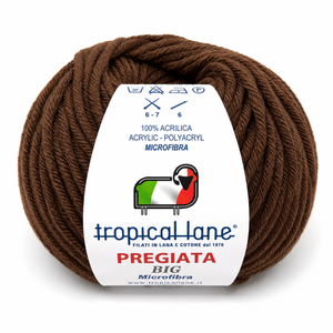 MICROFIBRA Pregiata BIG - Tropical Lane - Colore: 803 - MARRONE - by LacariaRicami.Store
