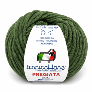 MICROFIBRA Pregiata BIG - Tropical Lane - Colore: 836 - VERDE - by LacariaRicami.Store