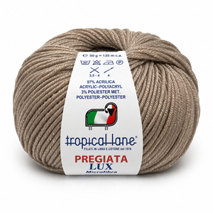 MICROFIBRA Pregiata Lux - Tropical Lane - Colore: 405 - TORTORA LUREX ORO - by LacariaRicami.Store