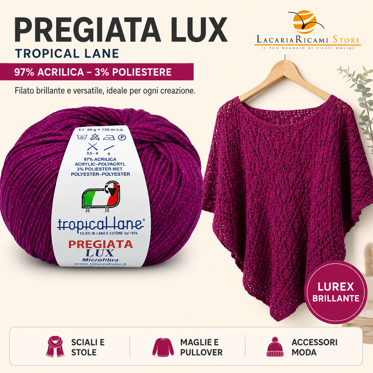 MICROFIBRA Pregiata Lux - Tropical Lane - Colore: - by LacariaRicami.Store