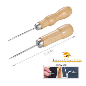 PUNTERUOLO con Manico in Legno - LacariaRicami.Store