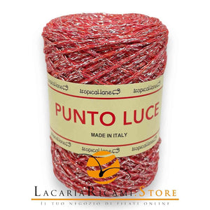 VISCOSA Punto Luce - Tropical Lane 33 - CORALLO LUREX ARGENTO - LacariaRicami.Store