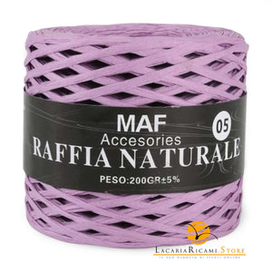 Rafia RAFFIA NATURALE - MAF Accessories - Colore: 05 - LILLA - by LacariaRicami.Store