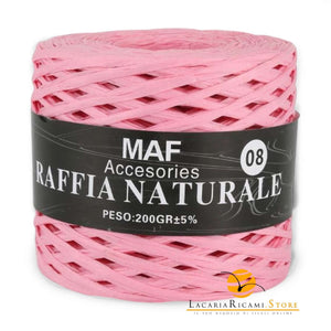 Rafia RAFFIA NATURALE - MAF Accessories - Colore: 08 - ROSA - by LacariaRicami.Store