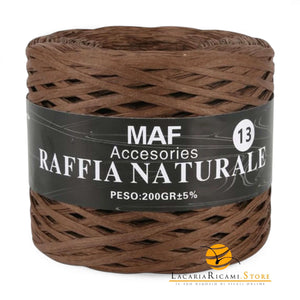 Rafia RAFFIA NATURALE - MAF Accessories - Colore: 13 - MARRONE - by LacariaRicami.Store