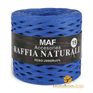 Rafia RAFFIA NATURALE - MAF Accessories - Colore: 19 - BLU - by LacariaRicami.Store