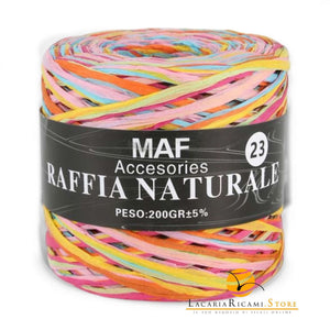 Rafia RAFFIA NATURALE - MAF Accessories - Colore: 23 - GIALLO MIX - by LacariaRicami.Store