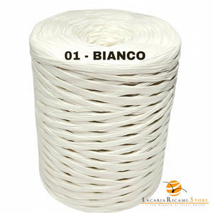 Rafia NATURALE - LacariaRicami.Store - Colore: 01 - BIANCO - by LacariaRicami.Store