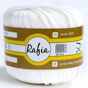 Viscosa RAFIA - GPTEX - 01 - BIANCO - LacariaRicami.Store