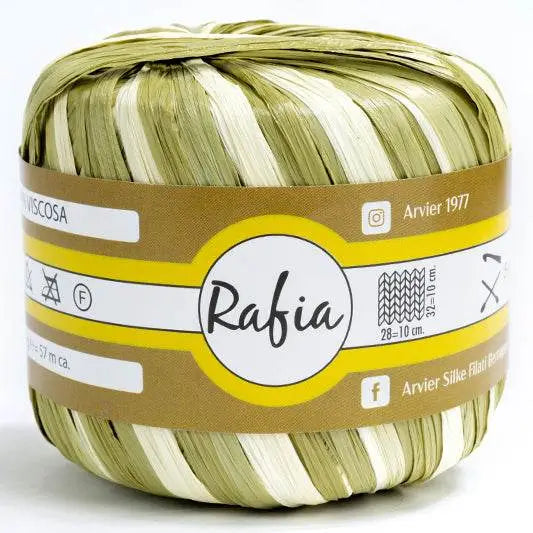 Viscosa RAFIA - GPTEX - 355 - VERDE - MIX - LacariaRicami.Store