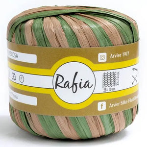 Viscosa RAFIA - GPTEX 3120 - VERDE MARRONE - LacariaRicami.Store