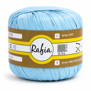 Viscosa RAFIA - GPTEX - Colore: 02 - CELESTE - by LacariaRicami.Store