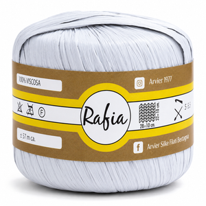 Viscosa RAFIA - GPTEX - Colore: 65 - GRIGIO CHIARO - by LacariaRicami.Store