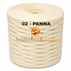 Rafia NATURALE - LacariaRicami.Store - Colore: 02 - PANNA - by LacariaRicami.Store