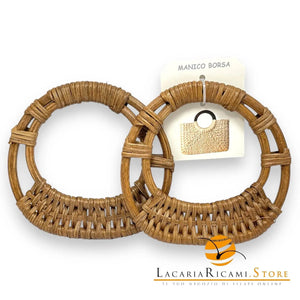 MANICI in Rattan - Colore: 14,5x13,5 Cm - CASTORO - by LacariaRicami.Store