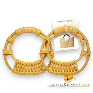 MANICI in Rattan - Colore: 14,5x13,5 Cm - NATURALE - by LacariaRicami.Store