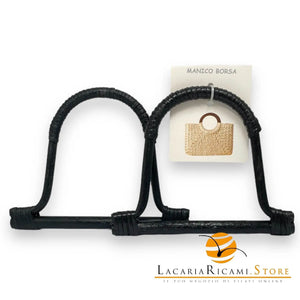 MANICI in Rattan - Colore: 16x13 Cm - NERO - by LacariaRicami.Store