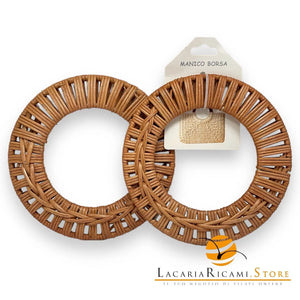 MANICI in Rattan - Colore: 15 Cm - NOCE - by LacariaRicami.Store
