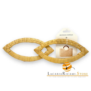 MANICI in Rattan - Colore: 17x8 Cm - NATURALE - by LacariaRicami.Store