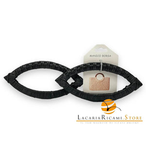 MANICI in Rattan - Colore: 17x8 Cm - NERO - by LacariaRicami.Store