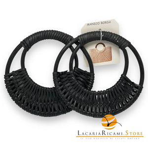 MANICI in Rattan - Colore: 16,5 Cm - NERO - by LacariaRicami.Store