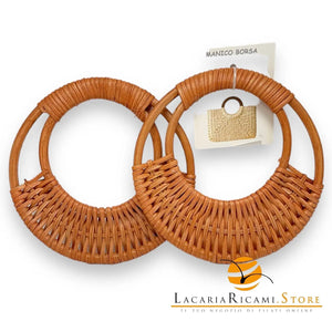 MANICI in Rattan - Colore: 16,5 Cm - NOCE - by LacariaRicami.Store