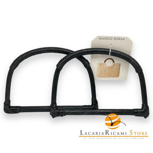 MANICI in Rattan - Colore: 18x12 Cm - NERO - by LacariaRicami.Store