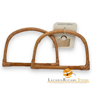 MANICI in Rattan - Colore: 18x12 Cm - NOCE - by LacariaRicami.Store