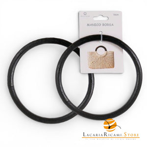 MANICI in Rattan - Colore: 14 Cm - NERO - by LacariaRicami.Store