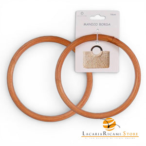 MANICI in Rattan - Colore: 14 Cm - NOCE - by LacariaRicami.Store