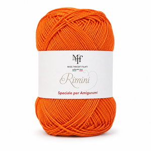 Cotone RIMINI - Miss Tricot Filati - Colore: 165 - ARANCIONE - by LacariaRicami.Store