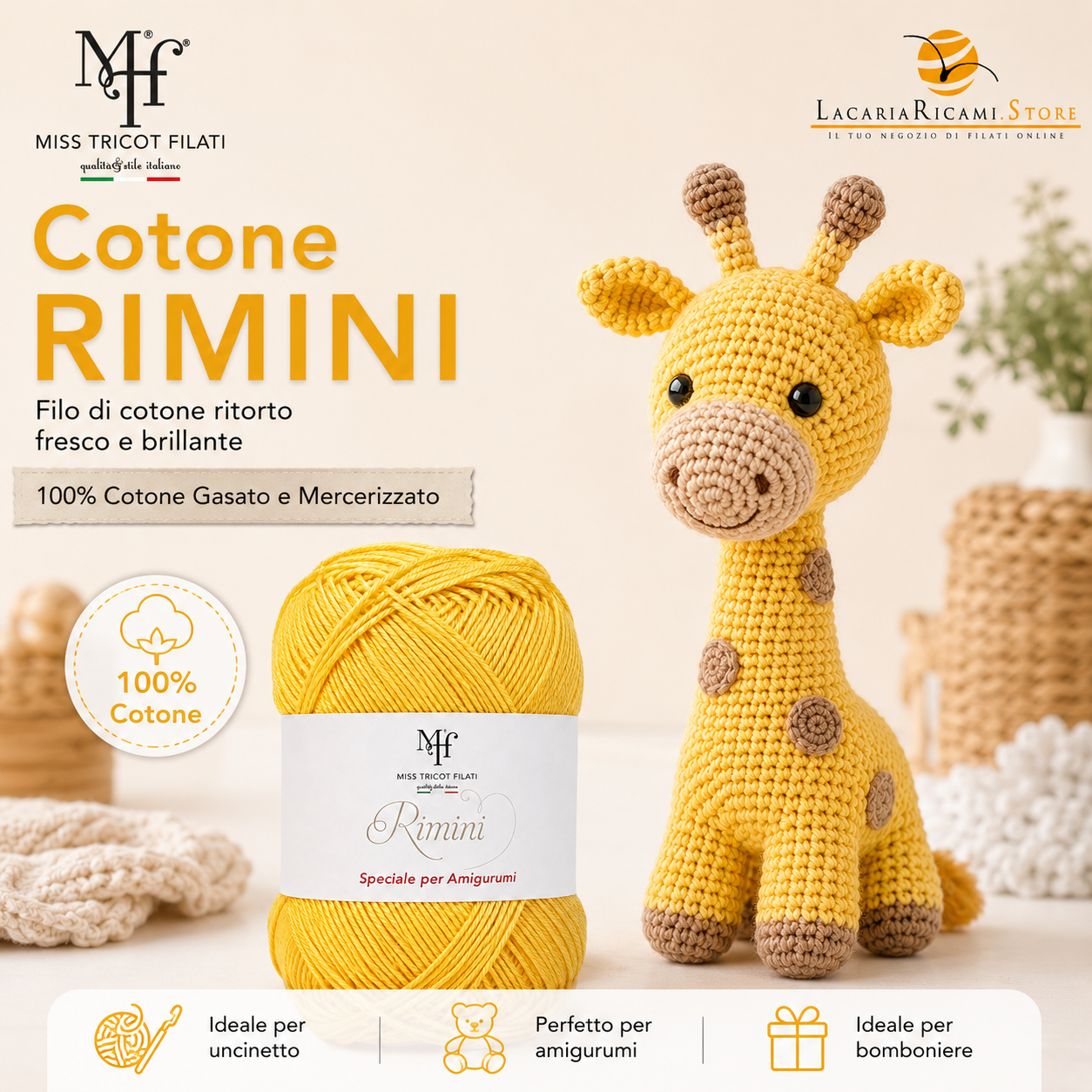 Cotone RIMINI - Miss Tricot Filati - Colore: - by LacariaRicami.Store