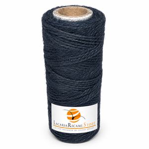 ROCCHE Juta Naturale - LacariaRicami.Store - Colore: 07 - BLU SCURO - by LacariaRicami.Store