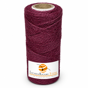 ROCCHE Juta Naturale - LacariaRicami.Store - Colore: 09 - VINACCIA - by LacariaRicami.Store