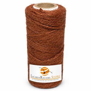 ROCCHE Juta Naturale - LacariaRicami.Store - Colore: 12 - MARRONE - by LacariaRicami.Store