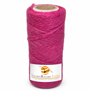 ROCCHE Juta Naturale - LacariaRicami.Store - Colore: 14 - FUXIA - by LacariaRicami.Store