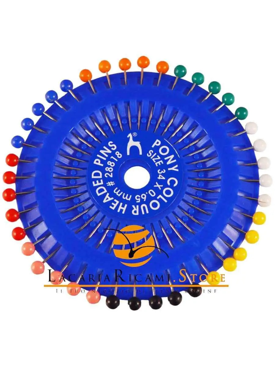 ROSETTA 40 Spilli Testa In PLASTICA - Pony - - LacariaRicami.Store