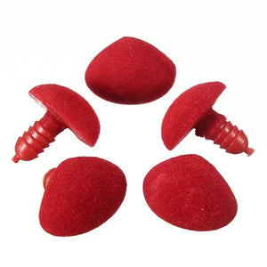 NASI di Sicurezza PER AMIGURUMI - Colore: TRIANGOLO ROSSO VELLUTO 9X11mm - by LacariaRicami.Store