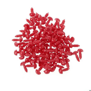 NASI di Sicurezza PER AMIGURUMI - Colore: TRIANGOLO ROSSO 7X9mm - by LacariaRicami.Store