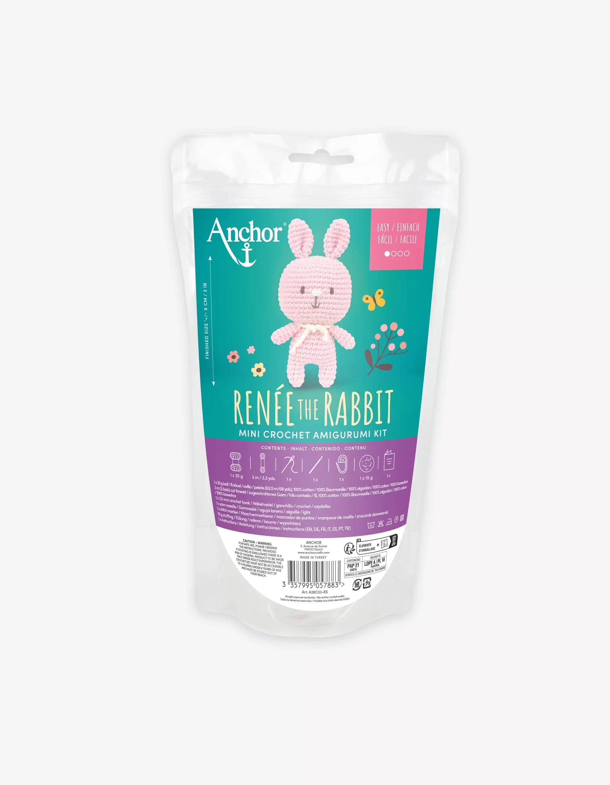 Mini Kit Amigurumi Renée The Rabbit - Anchor - - LacariaRicami.Store