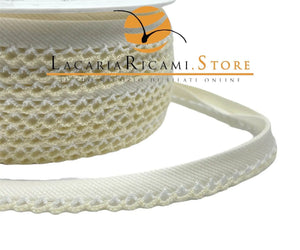 SBIECO CON PIZZO - 15mm - Colore: 102 - PANNA - Pizzo BIANCO PANNA - by LacariaRicami.Store