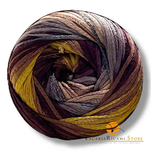Cotone SENTIMENTO COLOR - Miss Tricot Filati - Colore: 01 - MARRONE MIX - by LacariaRicami.Store