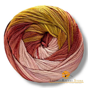 Cotone SENTIMENTO COLOR - Miss Tricot Filati - Colore: 02 - ROSA MIX - by LacariaRicami.Store