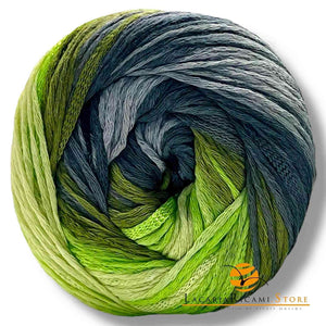 Cotone SENTIMENTO COLOR - Miss Tricot Filati - Colore: 03 - VERDE MIX - by LacariaRicami.Store